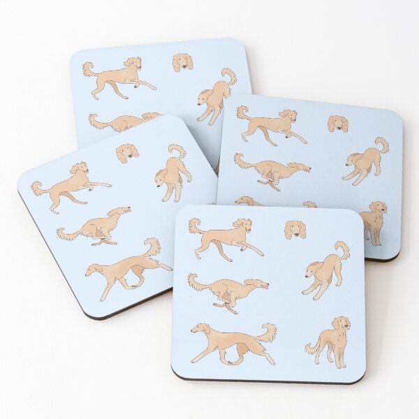 Item preview, Cute cream saluki dog pack  designed and sold by Yaragold.