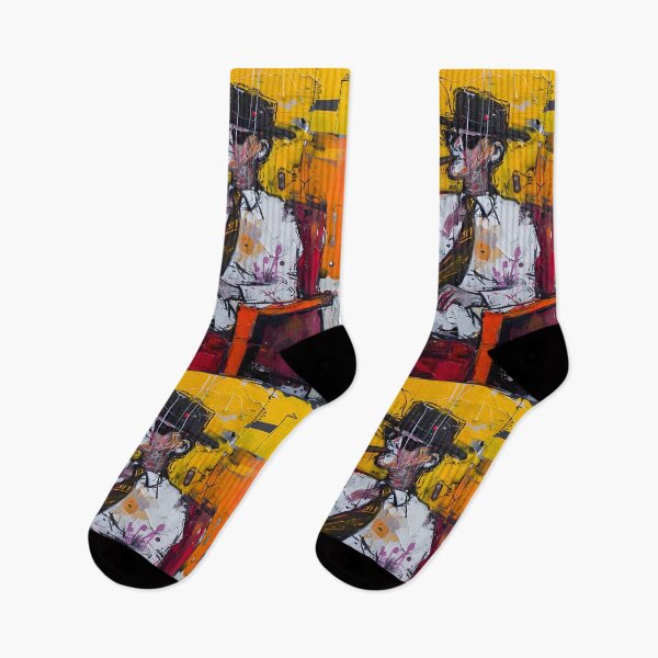 Item preview, Abstract Expressionism and Art Brut Fusion in the Enigmatic Portrait of a Cigar-Smoking Man designed and sold by OlfactoART Studio.