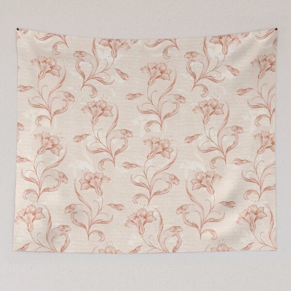 Item preview, French Chateau Elegance Floral Toile designed and sold by AntiqueImages.