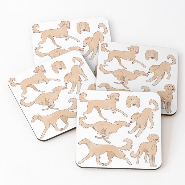 Item preview, Cute cream saluki dog pattern  designed and sold by Yaragold.