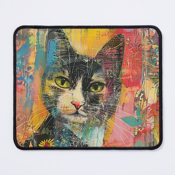 Item preview, Abstract Springtime Kitty 9 designed and sold by Made-by-Gus.