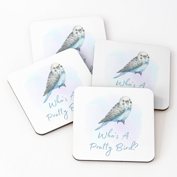 Item preview, Who's A Pretty Bird Budgie designed and sold by PixelsNBows.