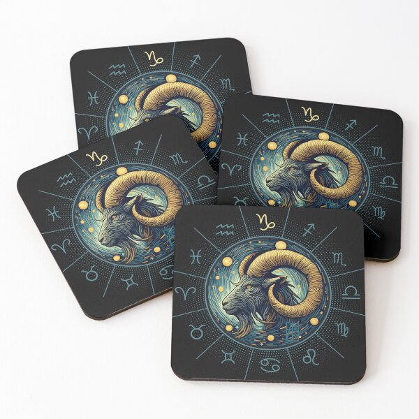 Item preview, ZODIAC Capricorn - Astrological CAPRICORN - CAPRICORN - ZODIAC sign - Van Gogh style - 6 designed and sold by ArtProjectShop.