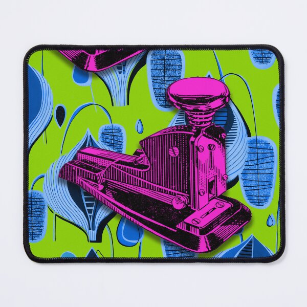 Item preview, Stapler Pink on green and blue designed and sold by STUART HICKING.