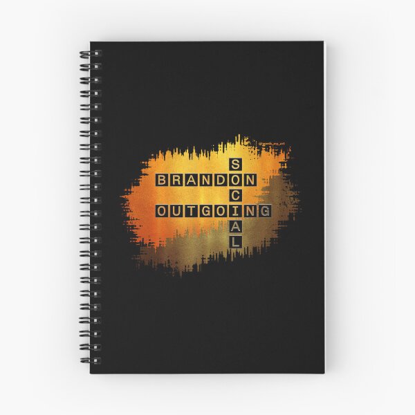 Item preview, Brandon Social and Outgoing Crossword,Golden Gold designed and sold by words-my-art.