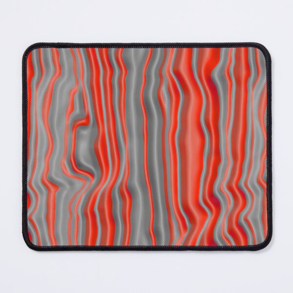 Item preview, Wavy Red on Grey Vertical Stripe Pattern designed and sold by TheRulerofEarth.