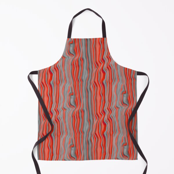 Item preview, Wavy Red on Grey Vertical Stripe Pattern designed and sold by TheRulerofEarth.