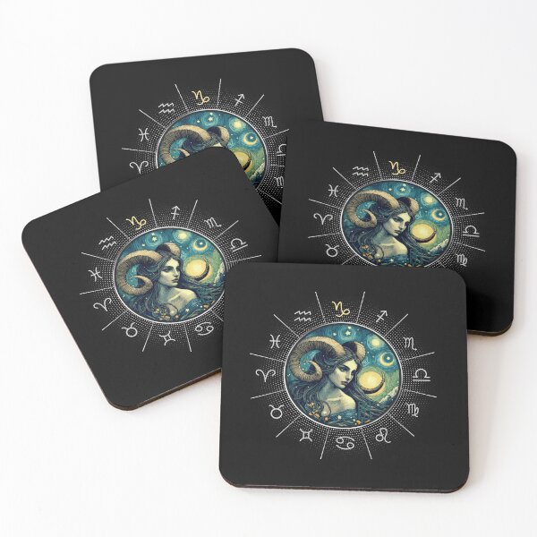 Artikelvorschau,  ZODIAC Steinbock - Astrologisches STEINBOCK - STEINBOCK - ZODIAC-Zeichen - Van-Gogh-Stil - 8 entworfen und verkauft von ArtProjectShop.