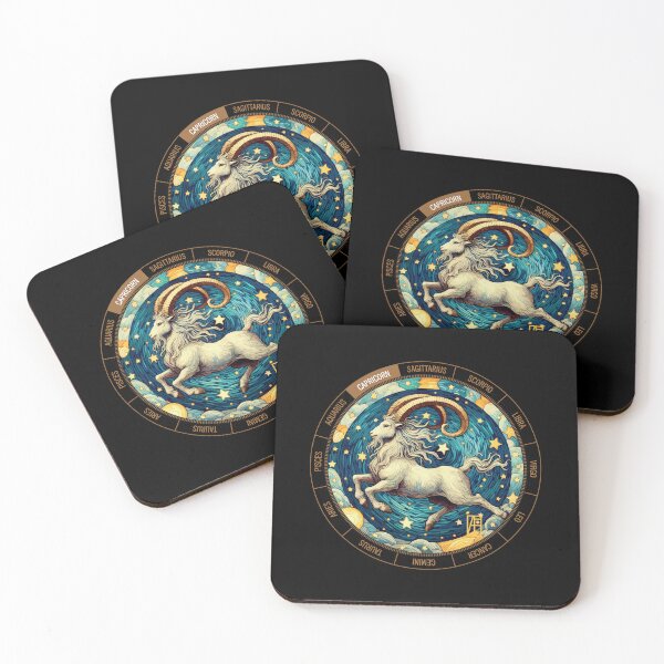 Item preview, ZODIAC Capricorn - Astrological CAPRICORN - CAPRICORN - ZODIAC sign - Van Gogh style - 10 designed and sold by ArtProjectShop.