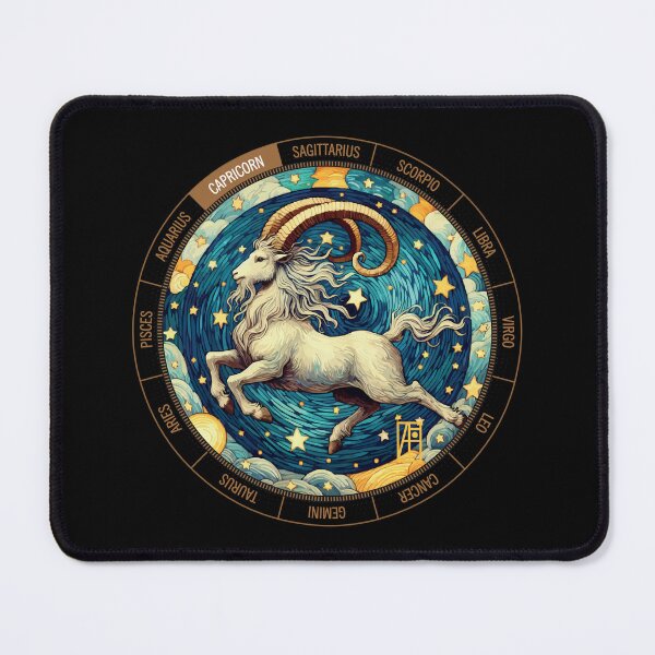 Item preview, ZODIAC Capricorn - Astrological CAPRICORN - CAPRICORN - ZODIAC sign - Van Gogh style - 10 designed and sold by ArtProjectShop.