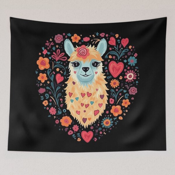 Item preview, Llama Valentine designed and sold by creativellashop.