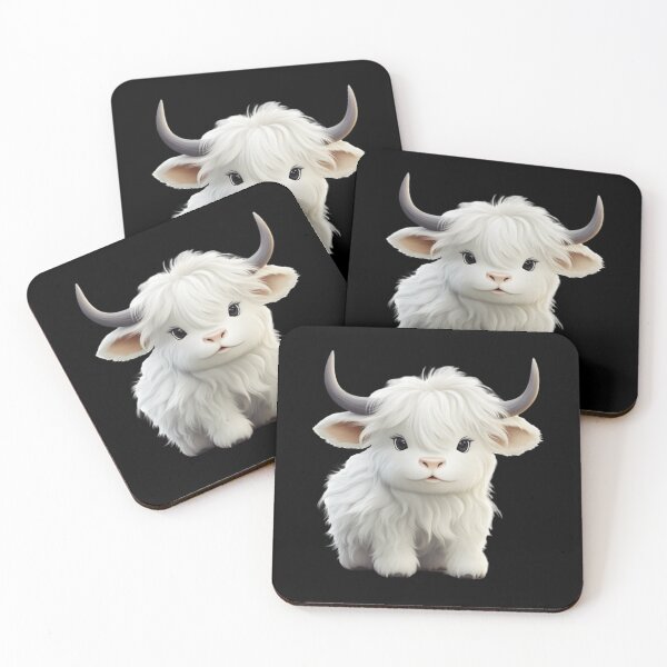 Item preview, Cute Highland Coo designed and sold by KawaiiArtStyle.