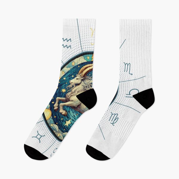 Artikelvorschau, ZODIAC Steinbock - Astrologisches STEINBOCK - STEINBOCK - ZODIAC-Zeichen - Van-Gogh-Stil - 12 entworfen und verkauft von ArtProjectShop.