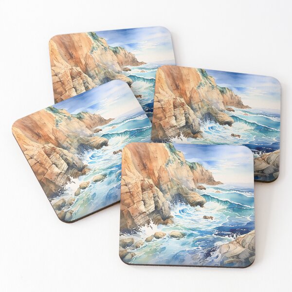 Item preview, Cliffs and Waves 5 designed and sold by Made-by-Gus.