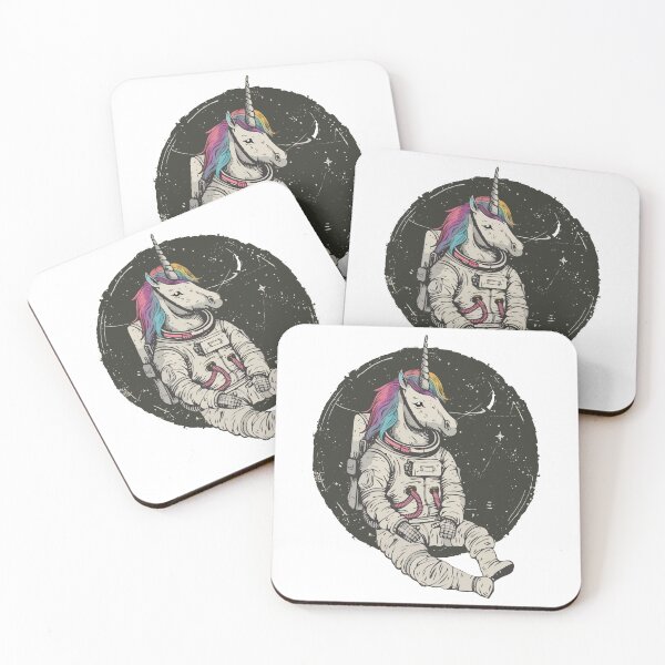 Item preview, Unicorn In Space / Unicorn Print designed and sold by Thehatinthecat.