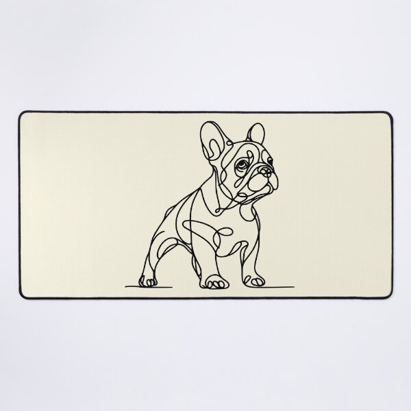 Item preview, Cute French bulldog monoline black, cute pet, Frenchie lovers or owners, dog lovers designed and sold by Collagedream.