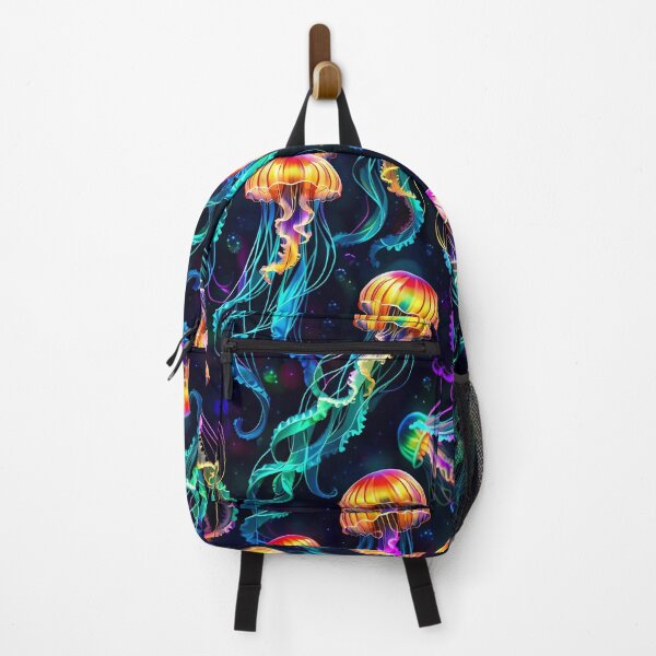 Artikelvorschau, Psychedelic Bioluminescent Trippy Jellyfish Pattern entworfen und verkauft von TheArtOfPat.