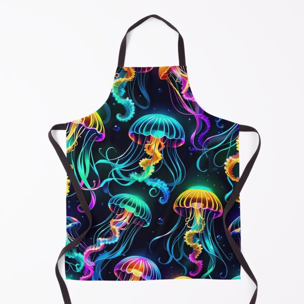 Artikelvorschau, Psychedelic Bioluminescent Trippy Jellyfish Pattern entworfen und verkauft von TheArtOfPat.