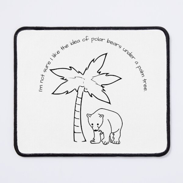 Item preview, polar bear under a palm tree designed and sold by JK-motivation.