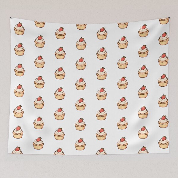 Item preview, Strawberry Cupcake with White Frosting designed and sold by UmbrellaStudio1.