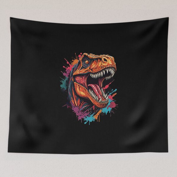 Item preview, Jurassic Color Burst - Dynamic Dinosaur Graphic on Merchandise for Prehistoric Art Lovers designed and sold by Xerophayze.