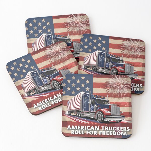Item preview, American Truckers Roll for Freedom designed and sold by Pixel-Lair.