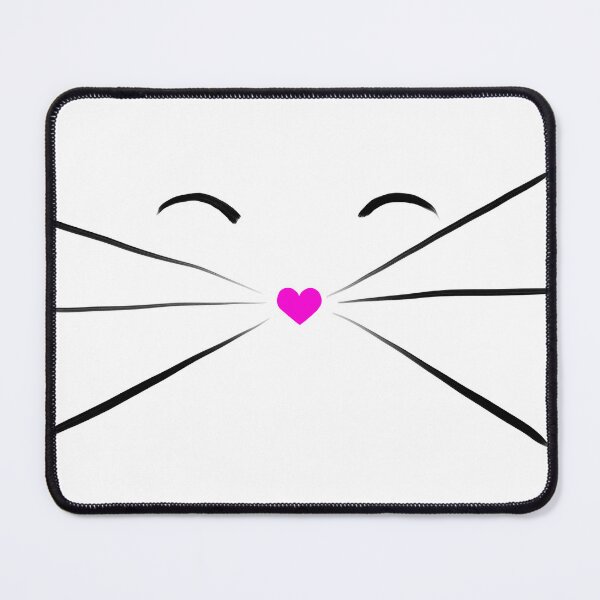 Item preview, Content cat with heart nose - pink designed and sold by Lians-Designs.