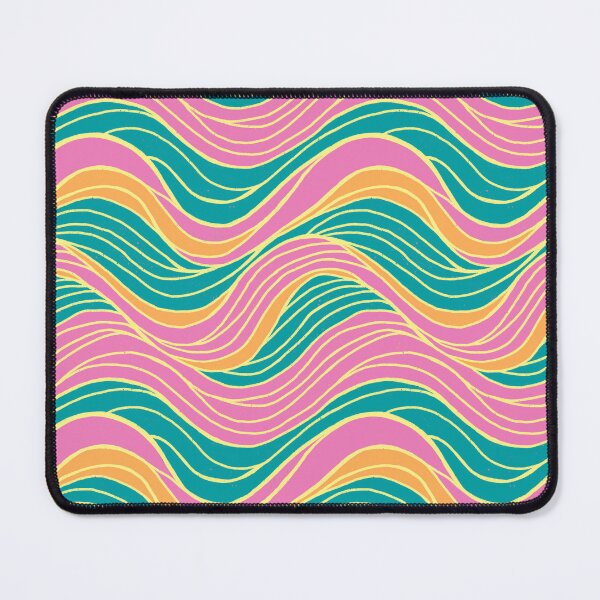 Item preview, Wavy Lines Pattern Tropical Colors designed and sold by AlwaysBeColoring.