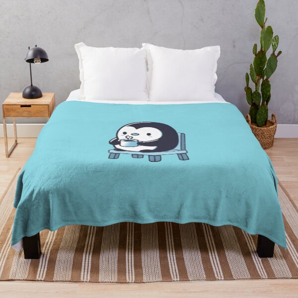 Item preview, Charming Penguin Drinking Coffee designed and sold by Lorefinder.