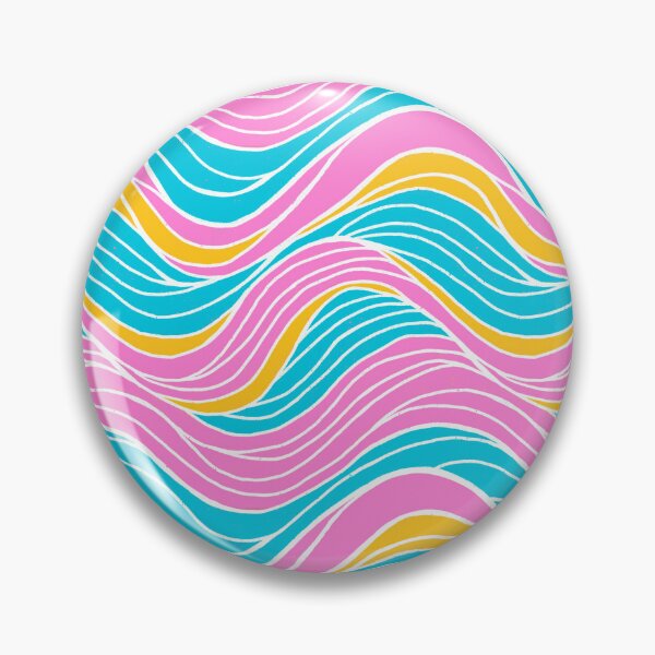 Item preview, Wavy Lines Pattern Cheery Bright Colors  designed and sold by AlwaysBeColoring.