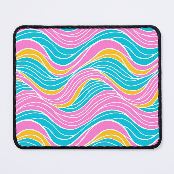 Item preview, Wavy Lines Pattern Cheery Bright Colors designed and sold by AlwaysBeColoring.