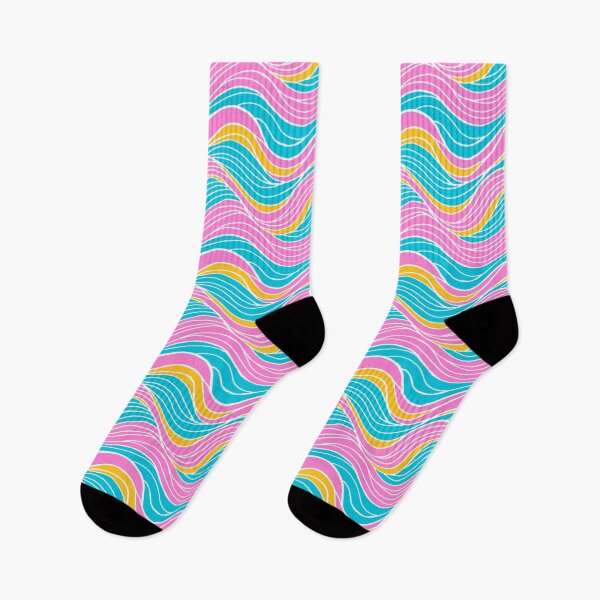 Item preview, Wavy Lines Pattern Cheery Bright Colors  designed and sold by AlwaysBeColoring.