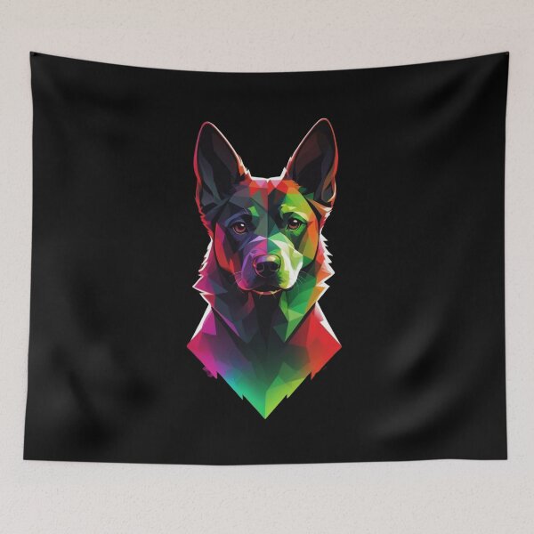 Item preview, Colourful dog abstract t-shirt designed and sold by THISisIT-eshop.