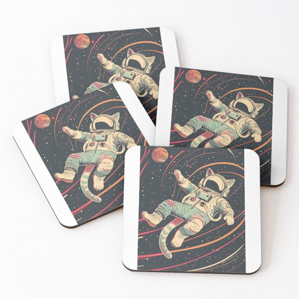 Item preview, Kitty In Space / Astronaut Cat Print designed and sold by Thehatinthecat.