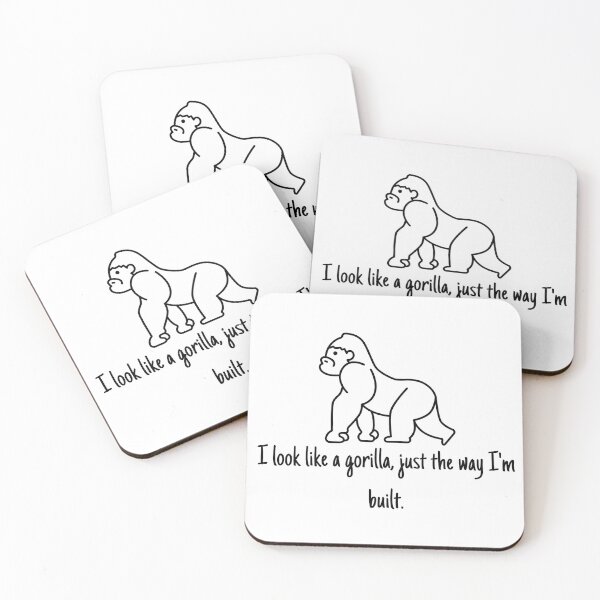 Item preview, funny gorilla designed and sold by JK-motivation.