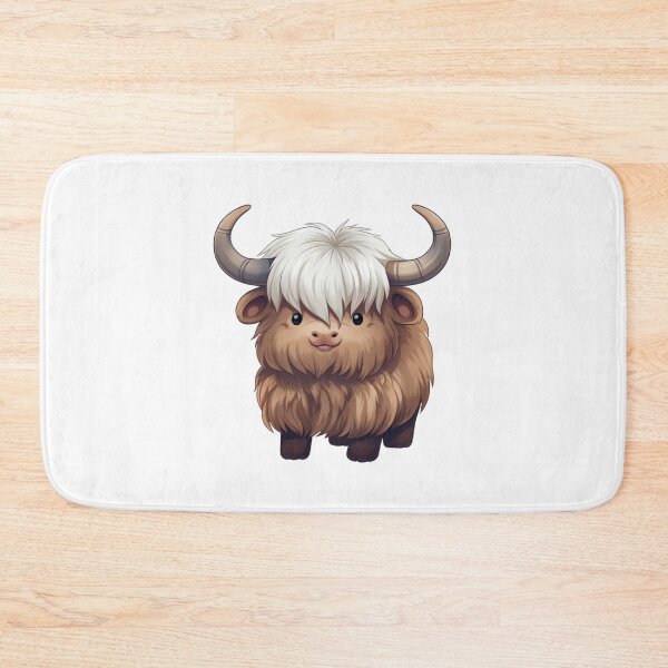 Item preview, Cute Highland Coo designed and sold by KawaiiArtStyle.