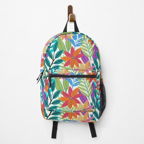 Item preview, Linocut Inspired Tropical Flower Pattern designed and sold by AlwaysBeColoring.