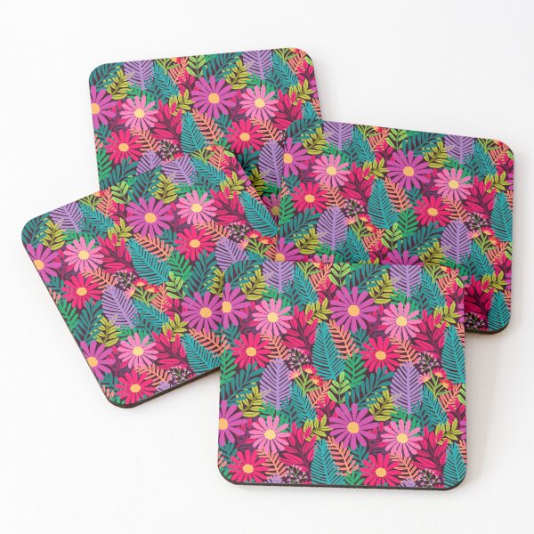 Item preview, Bold Tropical Jungle Flower Pattern designed and sold by AlwaysBeColoring.