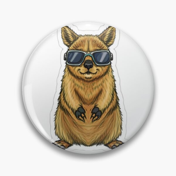 Item preview, The solarpunk Quokka sticker designed and sold by spoo-art.