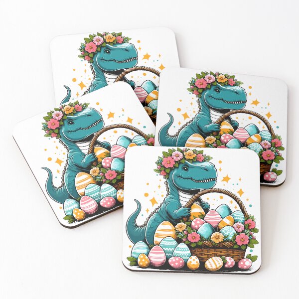 Item preview, Enchanted Dino Easter Celebration Crown & Easter Eggs Basket designed and sold by Quirky Shirts.