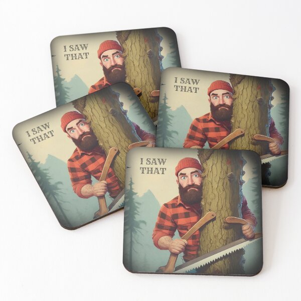 Item preview, I Saw That Funny Lumberjack Design designed and sold by JuiceAndJuniper.