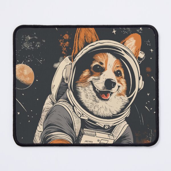 Item preview, Corgy In Space / Astronaut Dog Print designed and sold by Thehatinthecat.