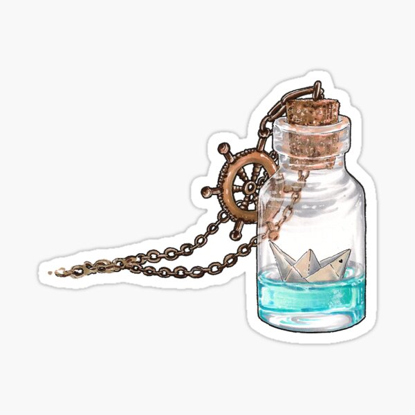 Paper boat Sticker
