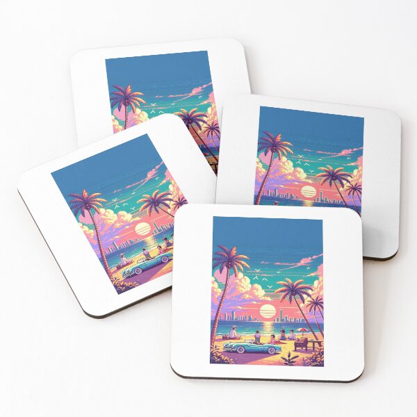 Item preview, Retro Beachside Bliss designed and sold by DreamAlongArt.