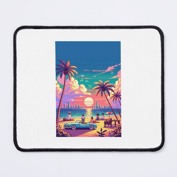 Item preview, Retro Beachside Bliss designed and sold by DreamAlongArt.