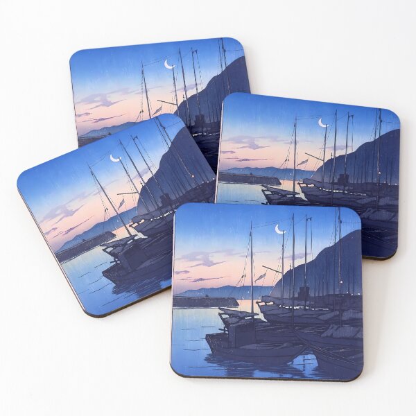Item preview, Morning at Beppu - Souvenirs of Travel - Kawase Hasui- digitally enhanced version designed and sold by EmeraldeaArt.