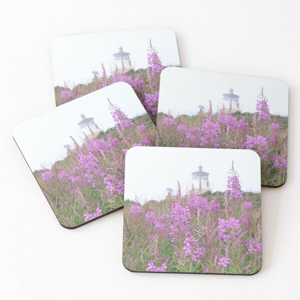 Item preview, Battery Point beyond the fireweed on a foggy morning designed and sold by RYBHOWE.
