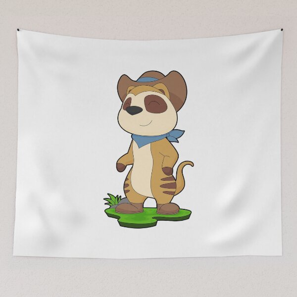 Item preview, Meerkat Cowboy Cowboy hat designed and sold by Snabdesign84.