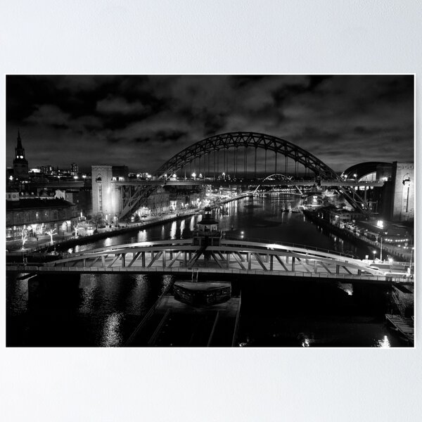 Item preview, River Tyne in Black and White designed and sold by Violaman.