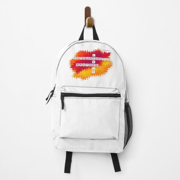 Item preview, Brayden Lively and Enthusiastic Crossword Red Yellow designed and sold by words-my-art.
